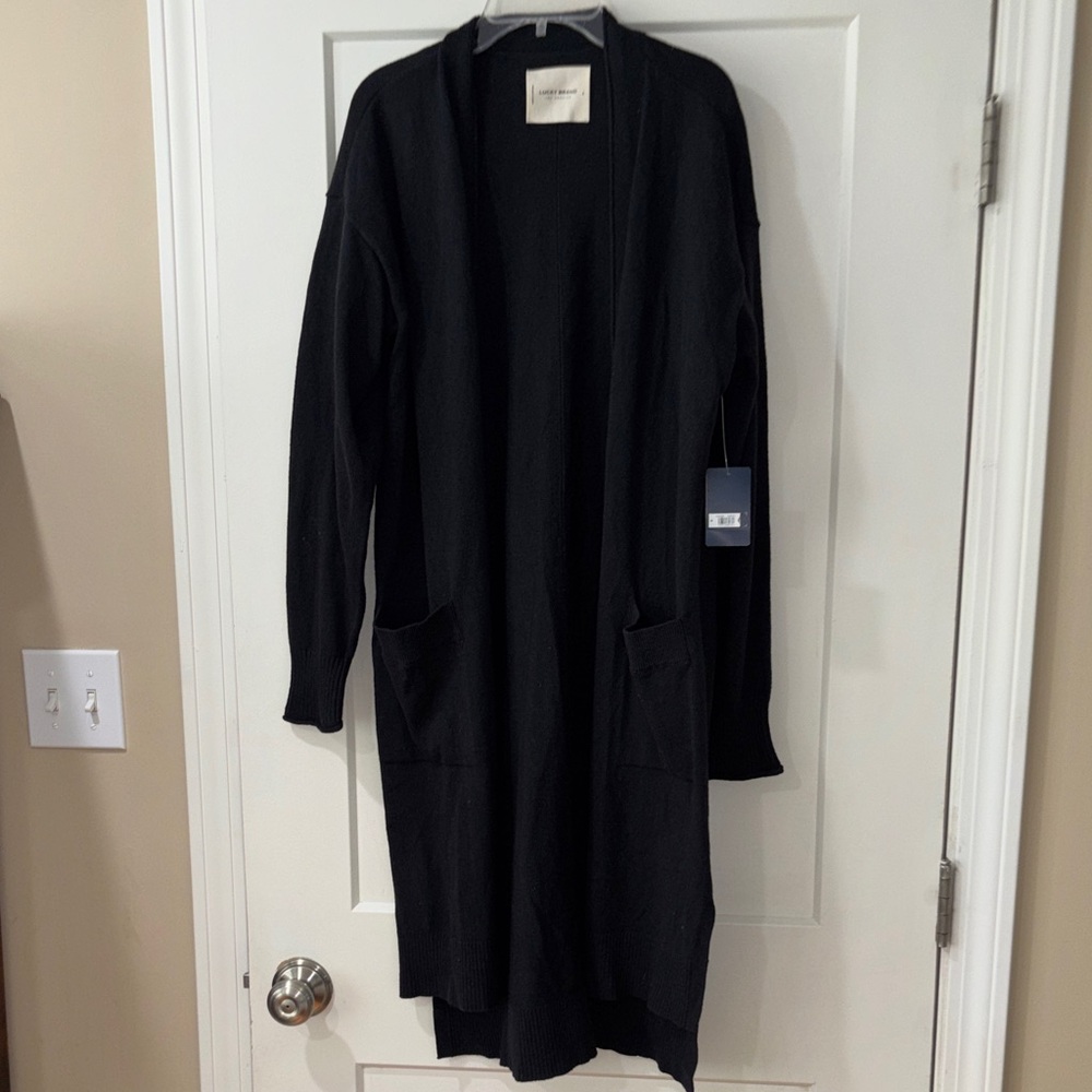 Lucky Brand Black Cardigan Sweater